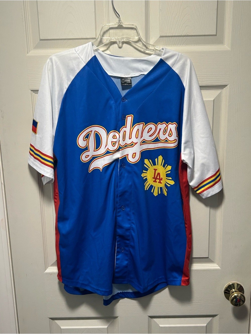 Los Angeles Dodgers 2021 Filipino Heritage Night Blue SGA Jersey Men's XL MLB